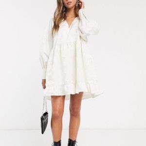 NWOT Sister Jane Mini Smock Dress in Floral Textured Jacquard